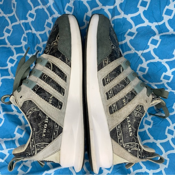 Adidas Women’s size 8.5 Wish x SL loop runner independence currency dollar bill - Picture 7 of 12